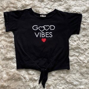 Black short sleeve shirt, size S